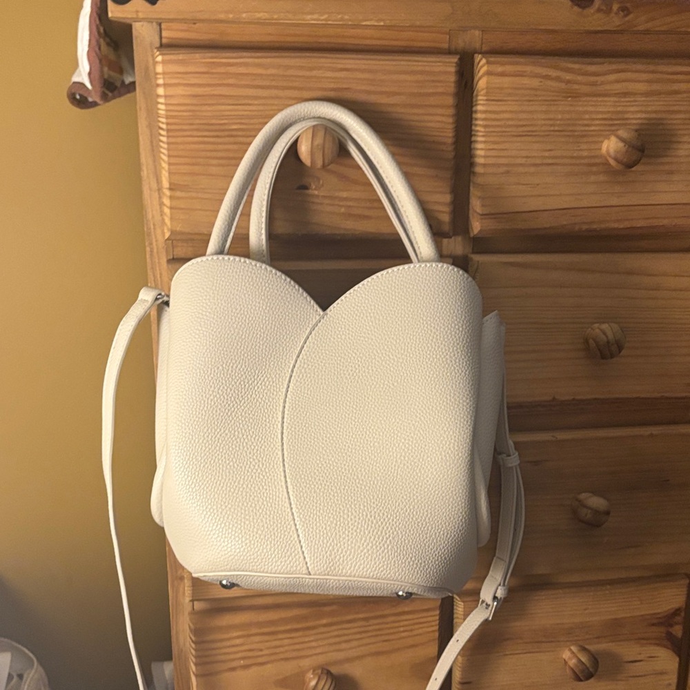 Melie Bianco Cream Shoulder Bag